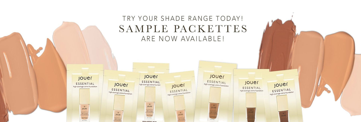 Try your shade range today! Shop sample packettes. 
