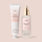 Two paraben-free skincare products from Jouer Cosmetics are shown against a light pink background. The left product is a tube labeled "Hydrate & Repair Skin Barrier Cream," while the right product is a spray bottle labeled "Hydrate & Repair Moisture Mist." Both labels indicate they are for hydration and repair.